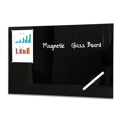 Magnetische Glastafel Schwarz - 60x40 cm