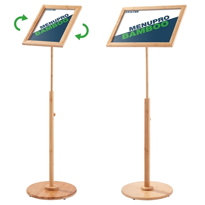 MenuPro Bambus Infoständer