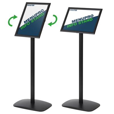 MenuPro Schwarz Infoständer