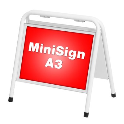 MiniSign Weiß – A3