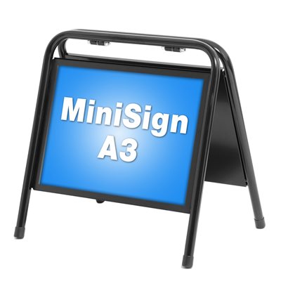MiniSign Schwarz - A3
