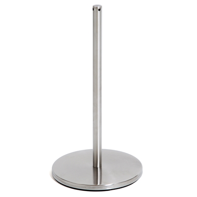 Museo Absperrpfosten 45 cm - Gebürsteter Edelstahl