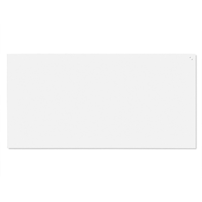 NAGA Pure White Glastafel - 200x100 cm