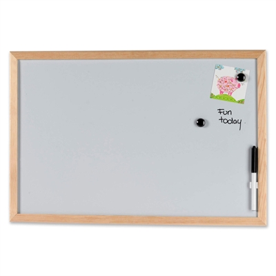 NAGA Whiteboard mit Holzrahmen - 60x40 cm