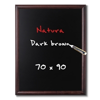 Natura Dunkelbraun Schiefertafel für Wand - 70x90 cm