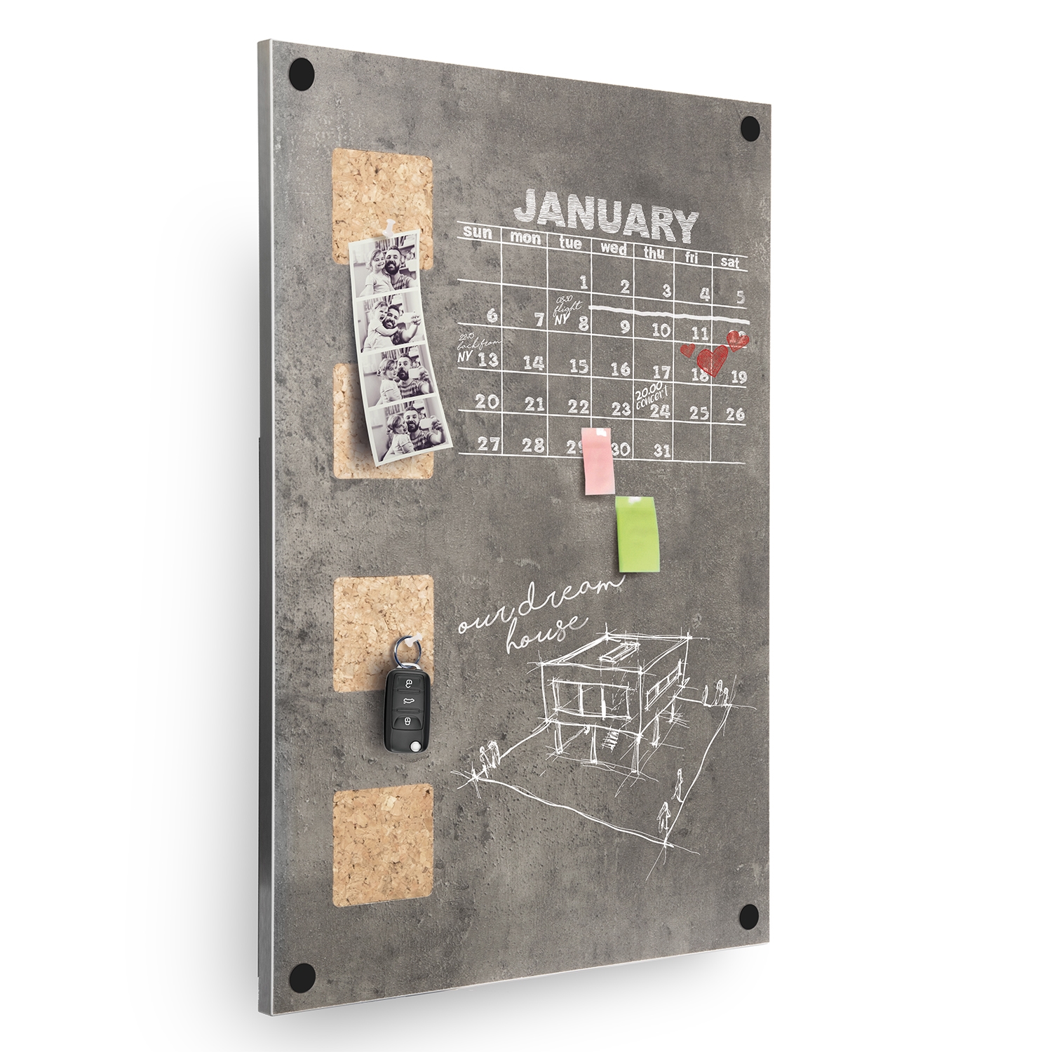 New-Yorker Anschlag- Kreidetafel für Wand - 40x60 cm