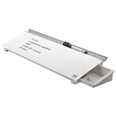 Nobo Glas Memoboard für den Schreibtisch