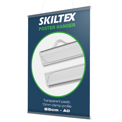 Kunststoff Plakataufhängung A0 - 85 cm | 13 mm Klemmprofil