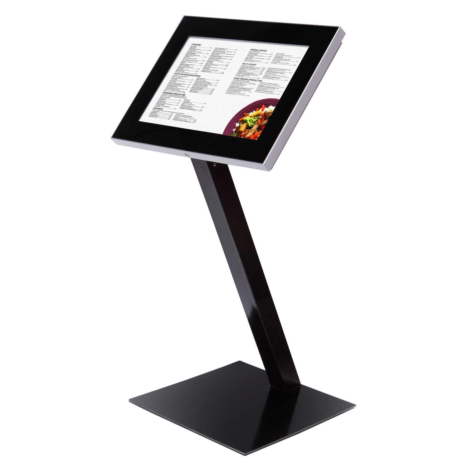 Premium Menüständer mit Licht Außenbereich 2xA3 (A2)