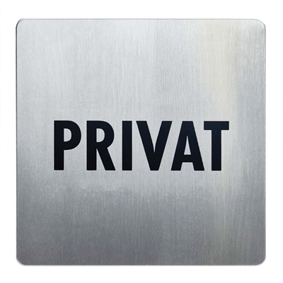 Privat Piktogramm - 90x90 mm