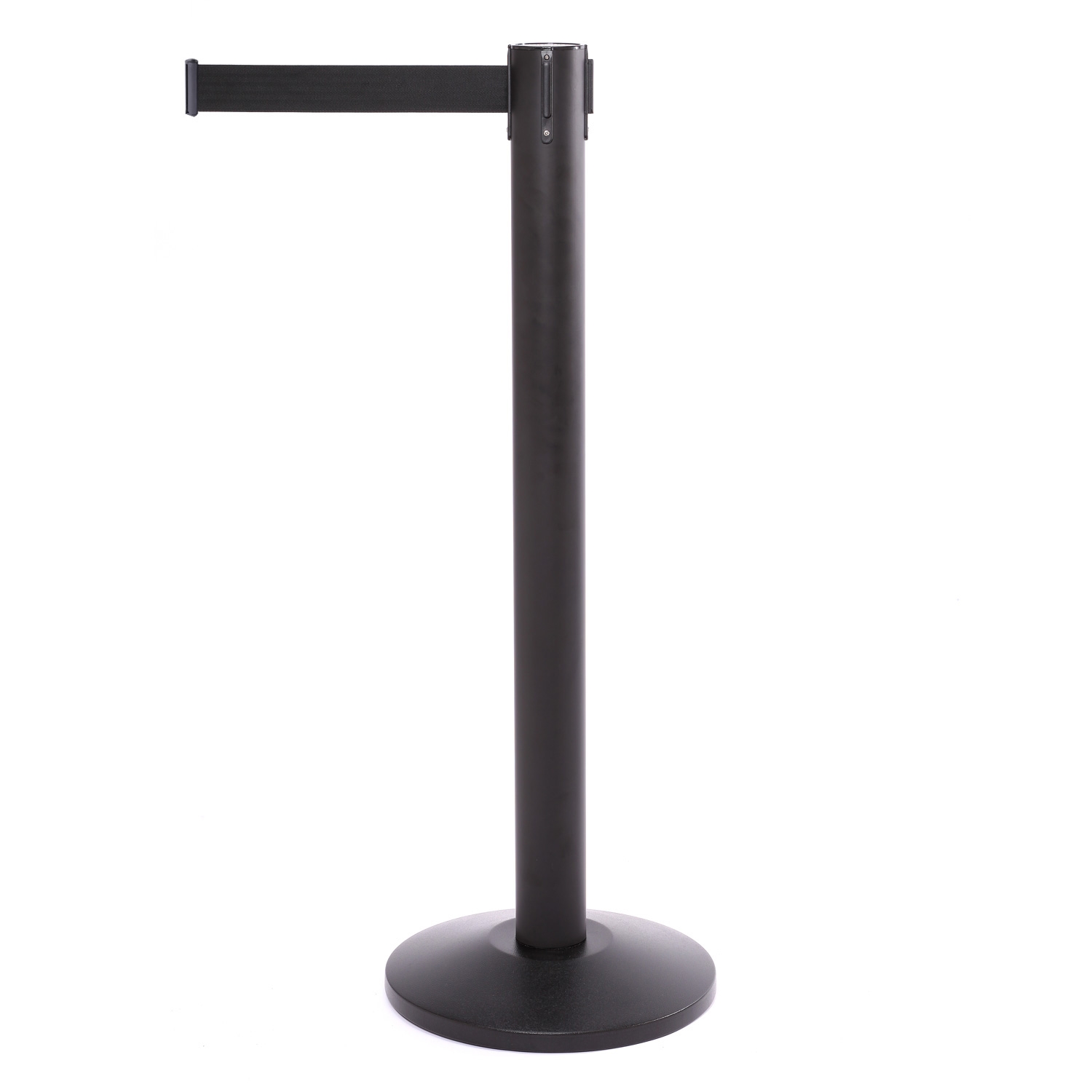 QueuePro Schwarz Absperrständer - 500 cm - Schwarz Gurtband
