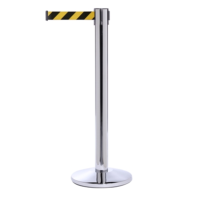 QueuePro Absperrständer - 500 cm - Gelb / Schwarz Gurtband