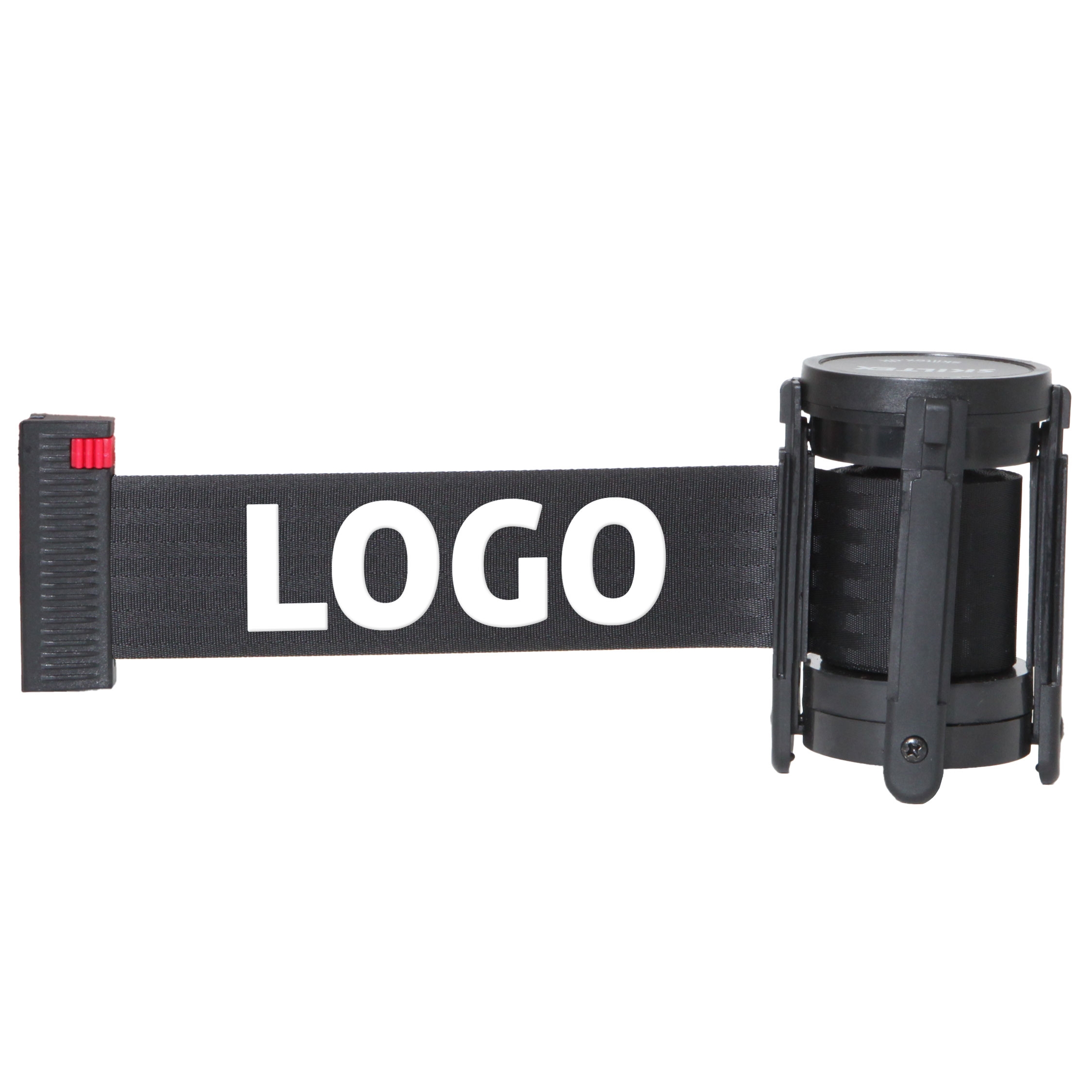 Druck von Logo / Name auf einem Absperrband