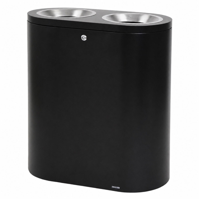 SKILTEX Twin Mülltrennsystem - 2x50L - Silber