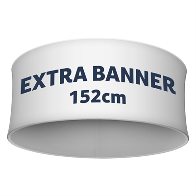 Banner für Zipper Deckenbanner Rund - Ø 152 cm Inklusive Druck auf einer Seite
