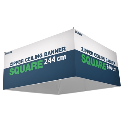 Zipper Deckenbanner Square - 244cm - Inkl. Druck