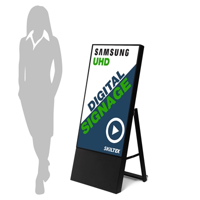 Smart-Line Digitaler Kundenstopper mit 43" Display - Schwarz