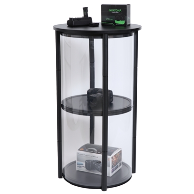 Transportable Spiral Vitrine - Schwarz