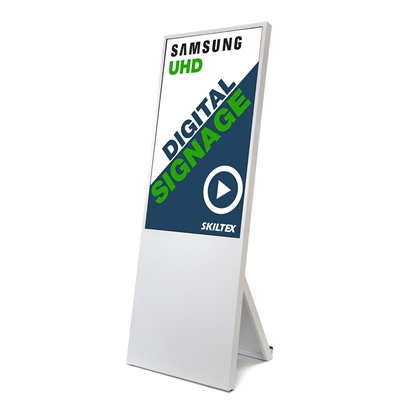 Spectrum Digitaler Kundenstopper mit 43" Display - Weiß