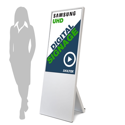 Spectrum Digitaler Kundenstopper mit 43" Display - Weiß