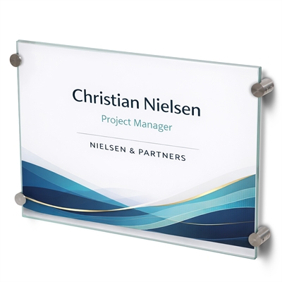 Stando Glasschild - A3