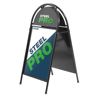 Schwarzer SteelPro Kundenstopper