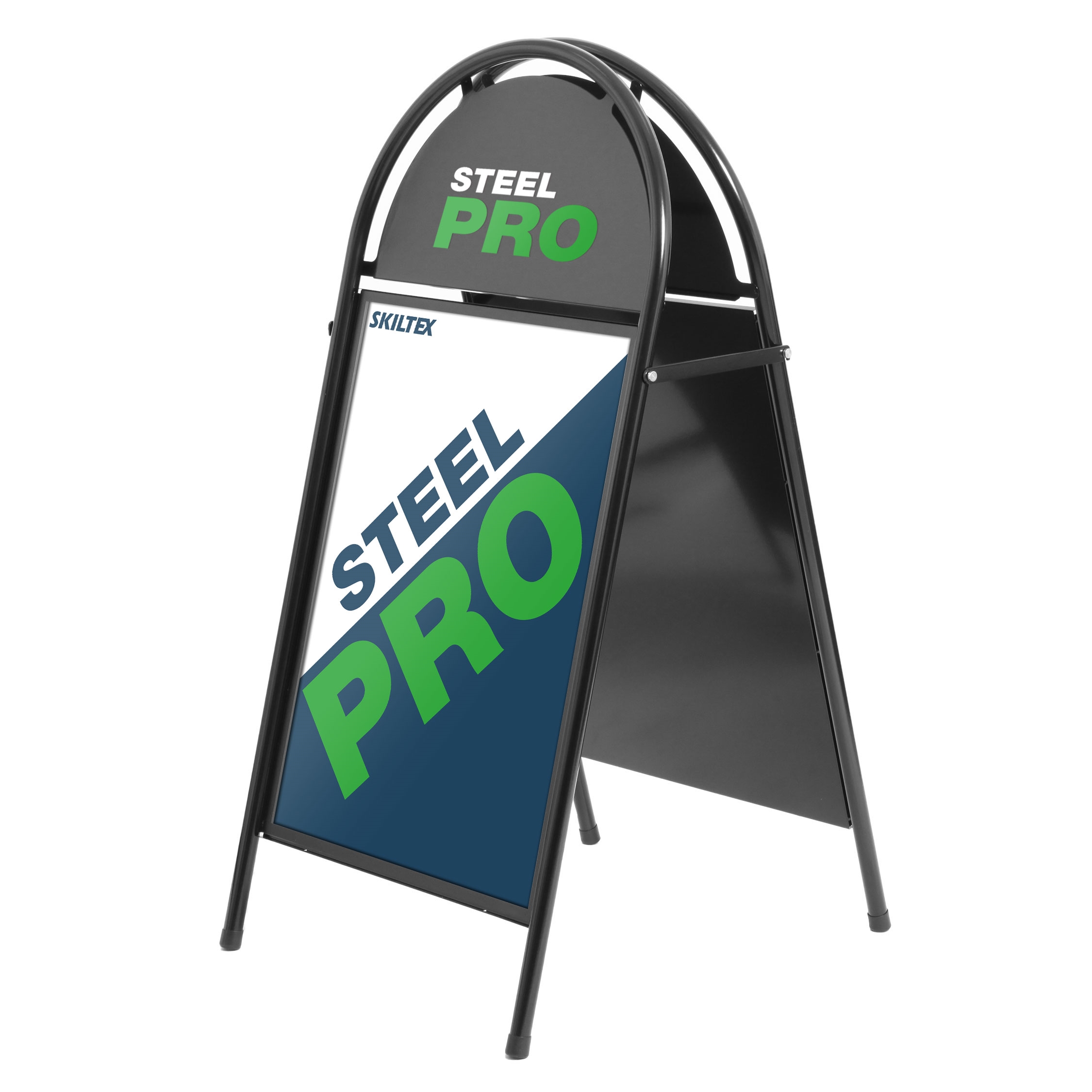 Schwarzer SteelPro Kundenstopper