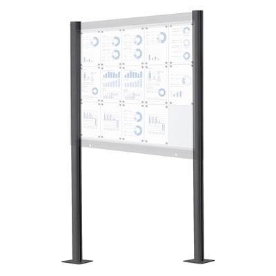 Pfosten für Premium Outdoor Schaukasten - Anthrazit