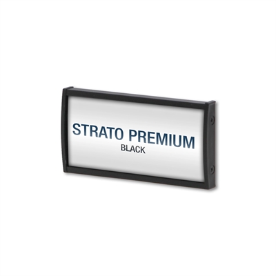 Strato Schwarz Premium Büroschild - 56x105 mm