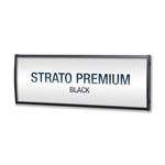 Strato Schwarz Premium Büroschild - 56x150 mm