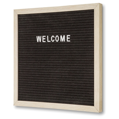 Teak Buchstabentafel Holz - 30x30 cm