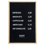 Teak LetterBoard – 40x60 cm