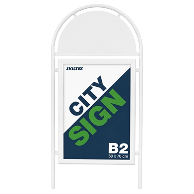 Topschild für City Sign Kundenstopper - Weiß - 50x70 cm