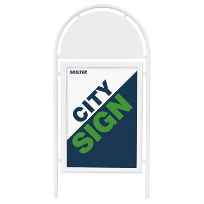 Topschilder für City Sign Kundenstopper - Weiß