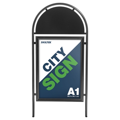 Topschild für City Sign Kundenstopper - Schwarz - A1
