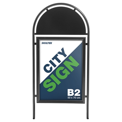 Topschild für City Sign Kundenstopper - Schwarz - 50x70 cm