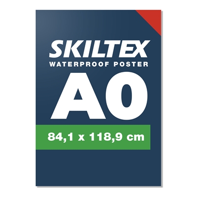 1 Stk. Wasserfestes Plakat für den Außenbereich inkl. Druck - A0