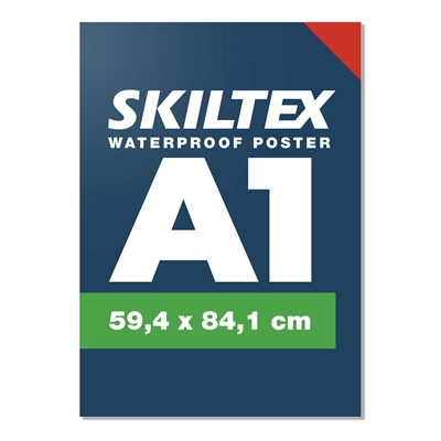 1 Stk. Wasserfestes Plakat für den Außenbereich inkl. Druck - A1