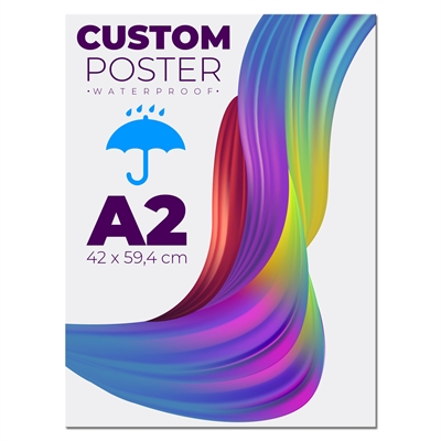 Wasserfestes Plakat für den Außenbereich inkl. Druck - A2