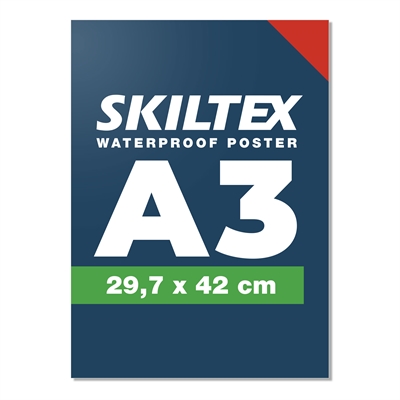 1 Stk. Wasserfestes Plakat für den Außenbereich inkl. Druck - A3