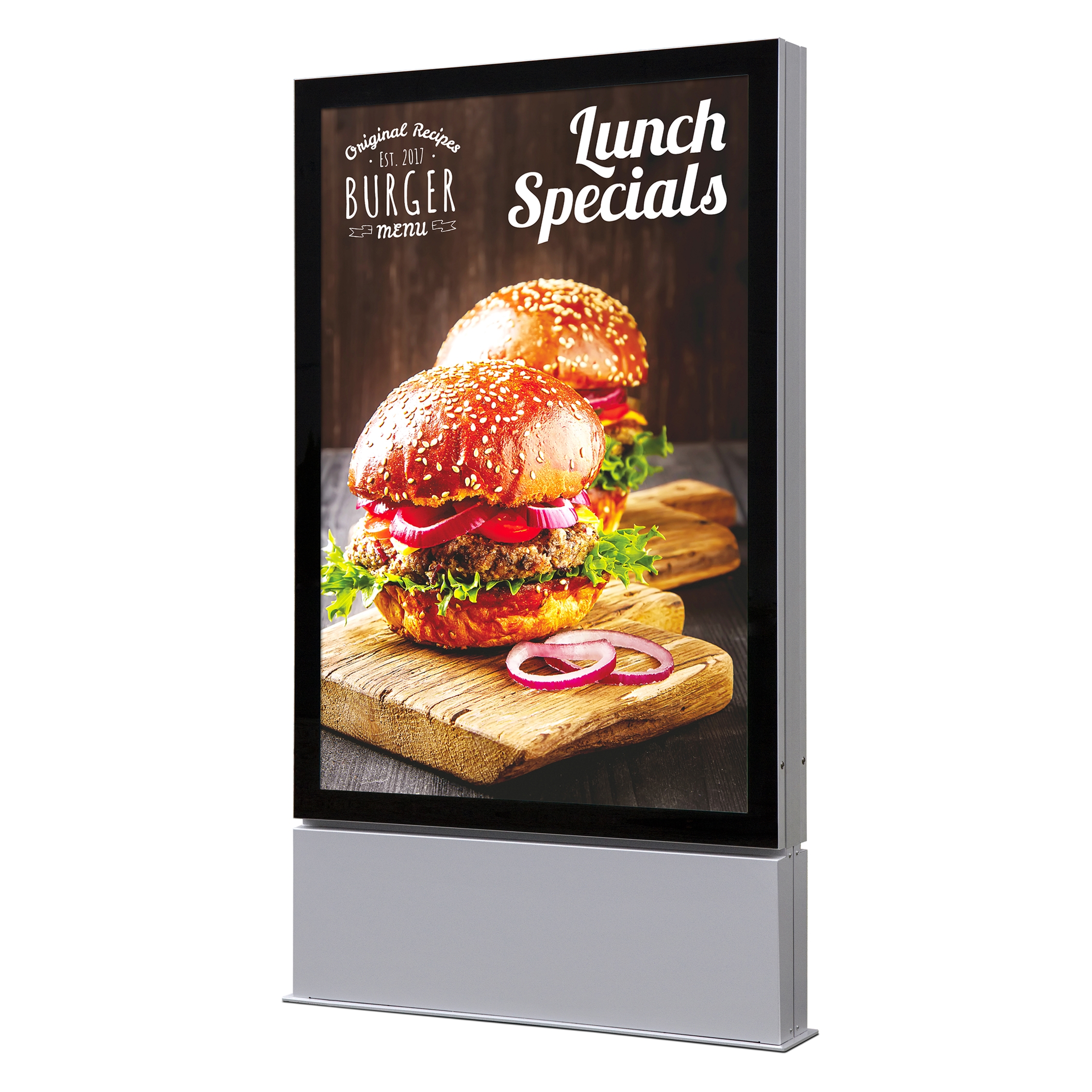 Premium Doppelseitiges LED Schild für den Außenbereich - 120x180cm