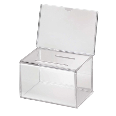 Visitenkartenhalter Aktionsbox mit Infotop