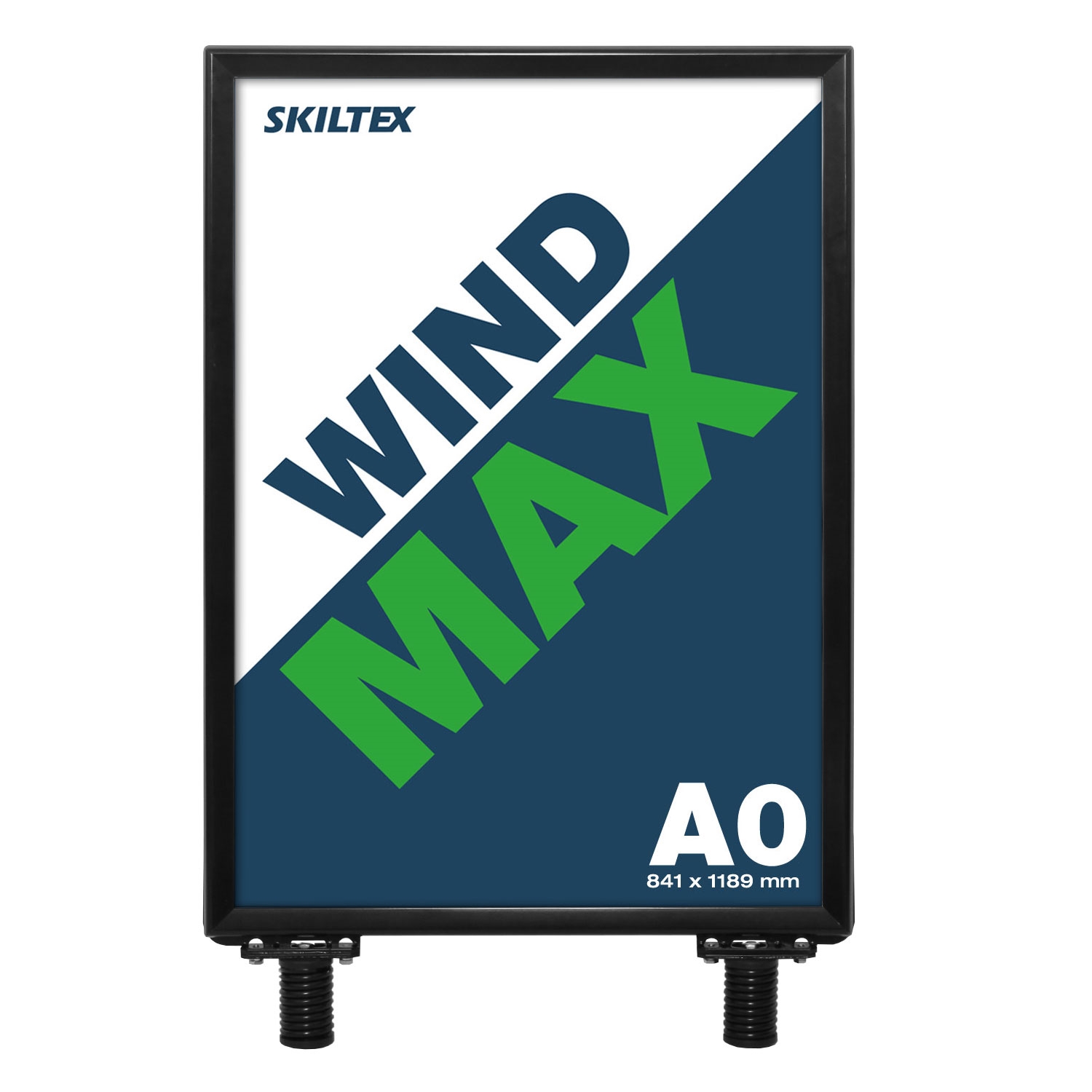 Schwarzes Topschild für WindMax Kundenstopper - A0