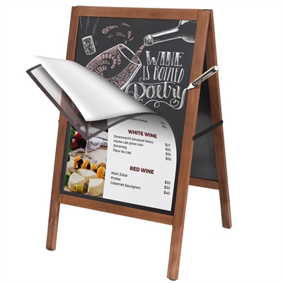 WoodPro Hybrid Kreidetafel Kundenstopper