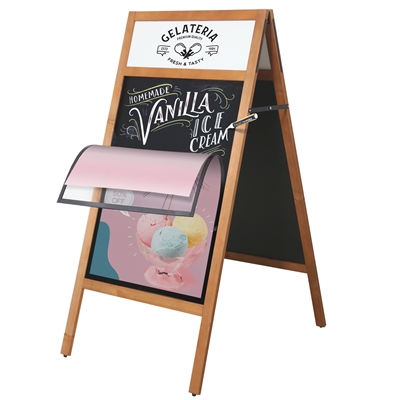 WoodPro Hybrid Plus Kreidetafel Kundenstopper - A1