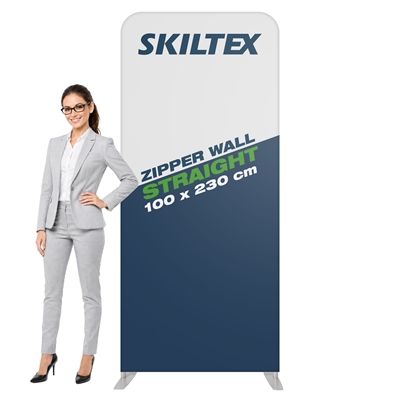 Zipper Wall Straight - 100x230 - Inkl. Druck