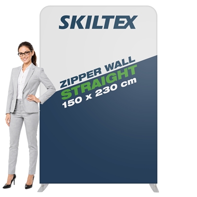 Zipper Wall Straight - 150x230 - Inkl. Druck