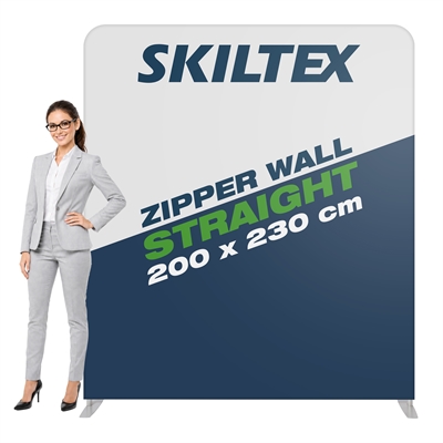 Zipper Wall Straight - 200x230 - Inkl. Druck
