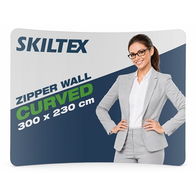 Zipper Wall Curved - 300x230 - Inkl. Druck
