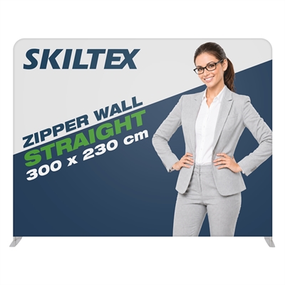 Zipper Wall Straight - 300x230 - Inkl. Druck